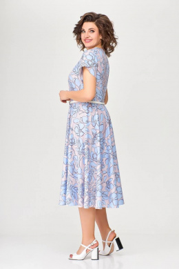 Платья Swallow 665.1 розовый/принт