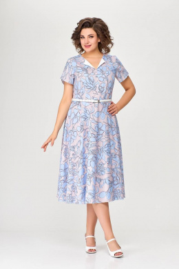 Платья Swallow 665.1 розовый/принт