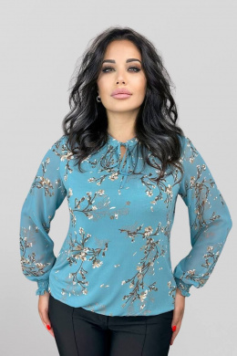 Блузы LindaLux 812 голубая_сакура