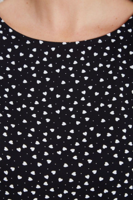 Блузы IVARI 417/1 принт"сердечки"