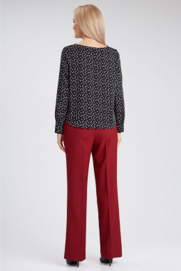 Блузы IVARI 417/1 принт"сердечки"