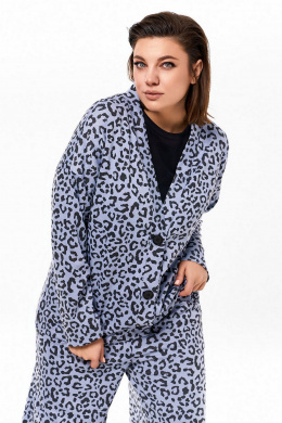 Комплекты брючные KaVaRi 8011.1 голубой_принт_леопард