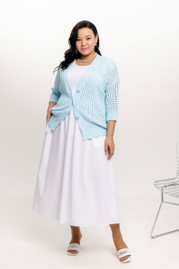 Кардиганы Romgil РВ0044-ХЛ4 бледно-голубой