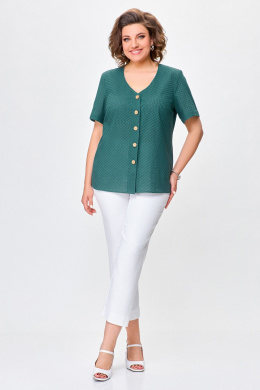 Блузы Swallow 743 изумруд