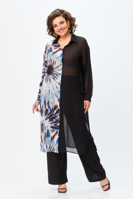 Avenue Fashion 0315-2 черный+дизайн_перья