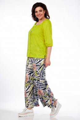 Брючные костюмы Matini 1.1607/1 желтый+цветы