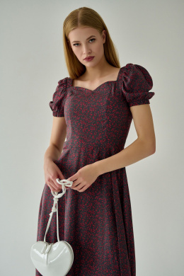 Платья Мастер Мод 844вмс серый_красные_цветочки