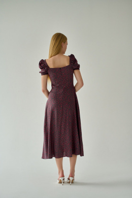 Платья Мастер Мод 844вмс серый_красные_цветочки