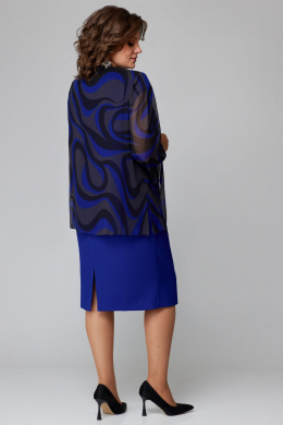 Комплекты с платьем Мишель стиль 1218 сапфир