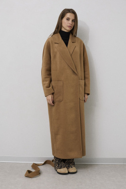 Пальто DAVA 7002 кэмел