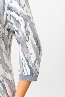 Платья Swallow 782.1 молочный/серо-голубой_принт