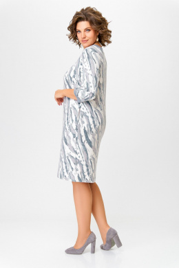 Платья Swallow 782.1 молочный/серо-голубой_принт