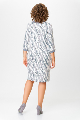 Платья Swallow 782.1 молочный/серо-голубой_принт