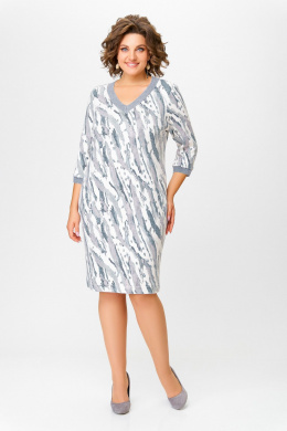 Платья Swallow 782.1 молочный/серо-голубой_принт