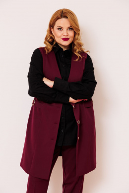 Жилеты AMUAR 1002-2 бордовый