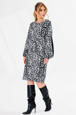 Платья Faufilure C1671 леопард_серый