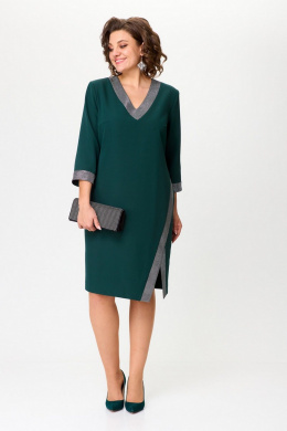 Платья Милора-стиль 1305 зеленое