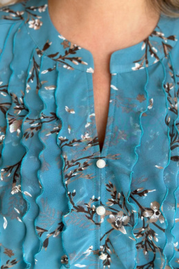 Блузы LindaLux 483 голубая_сакура