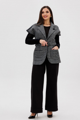 Michel chic 1404/1 черный,темно-серый,клетка