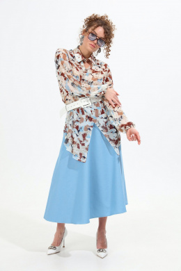 Юбки NikVa 813-10 голубой