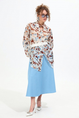 Юбки NikVa 813-10 голубой