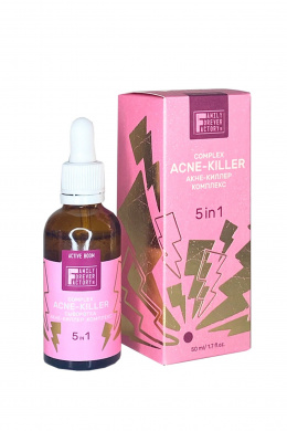 Сыворотки и концентраты FAMILY FOREVER FACTORY Active Boom Сыворотка акне-киллер комплекс 5 в 1, 50мл