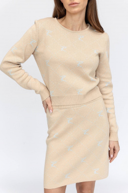 Комплекты юбочные Romgil РВ0019-ХЛ2 крем-брюле,бледно-голубой