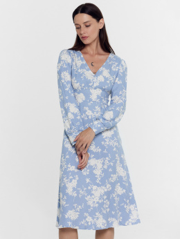 Платья Mark Formelle 152512/24-30360П-8 цветочки_на_пыльно_голубом