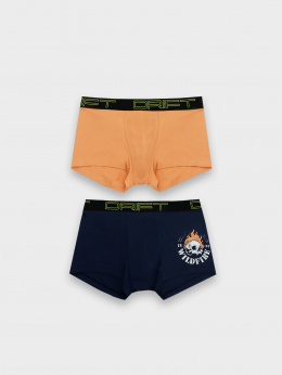 Нижнее белье Mark Formelle 411215-2/24-4342П-5 морковный_синий_печать_2_сл_2тр_на_ЛВ_дет_пер