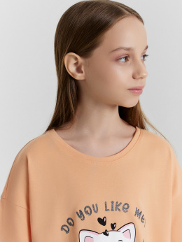 Пижамы Mark Formelle 577717/24-33124ПП-0 персик_печать_Печать