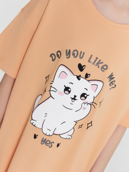 Пижамы Mark Formelle 577717/24-33125ПП-0 персик_печать_Печать