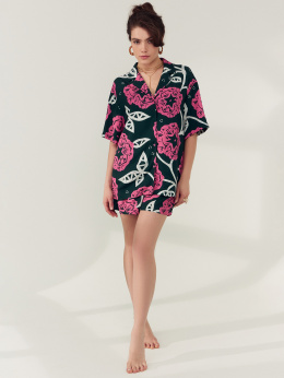 Пижамы Mark Formelle 592460-1/24-26551ПП-9 цветы_на_зеленом