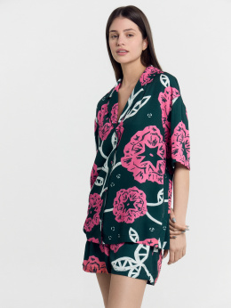 Пижамы Mark Formelle 592460-1/24-26551ПП-9 цветы_на_зеленом