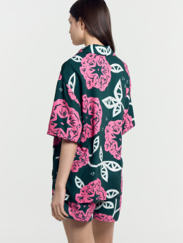 Пижамы Mark Formelle 592460-1/24-26551ПП-9 цветы_на_зеленом