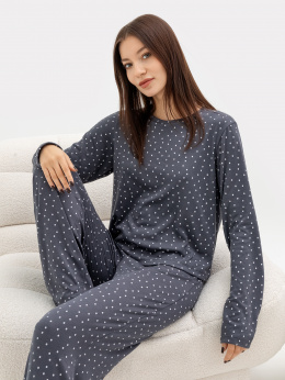 Пижамы Mark Formelle 592468-1/24-26652ПП-10 горошек_на_графите