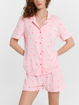 Пижамы Mark Formelle 592483/24-27106ПП-6 розовые_сердечки