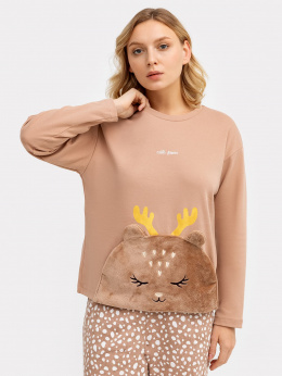 Пижамы Mark Formelle 592513/24-ОБР26671ПП-2-2 св.тауп_молочные_пятнышки_БРАК_ПОЛОТНА_014_Ст