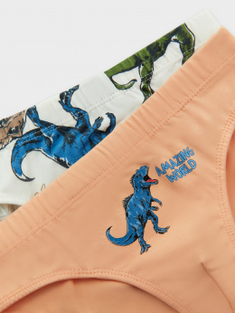 Трусы Mark Formelle 413351-2/25-36352П-5 персик_динозавры_на_молочном_3_сл_1тр_на_дет_пер