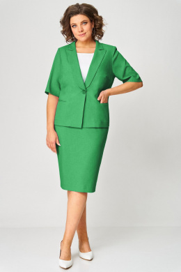 Юбочные костюмы Мишель стиль 1269 темно-зеленый