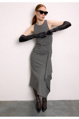 Платья DEVITA 1032-1 серо-черный