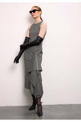 Платья DEVITA 1032-1 серо-черный