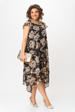 Solomeya Lux 958А черный_бежевым+золотистый