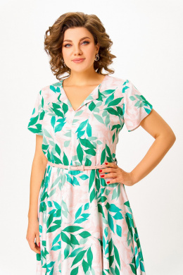 Платья Swallow 858.1 бледно-розовый/листья