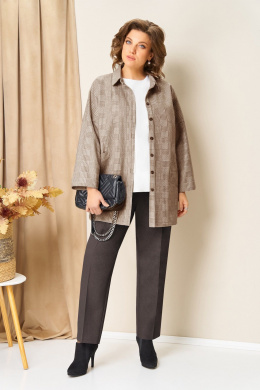 VOLNA 1438 коричневый(клетка)