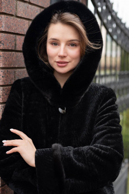 Шубы и дублёнки Мехофф Линия19.12-52 черный