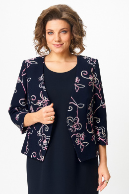 Комплекты с платьем Zlata 4460 синий_цветы