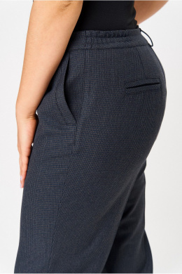 Брюки БелЭльСтиль 610-3_27_22 сине-серая клеточка