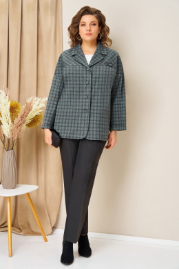 Брючные костюмы VOLNA 1436 мятно-графитовый