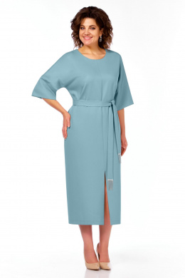 Платья БагираАнТа 1046 серо-голубой