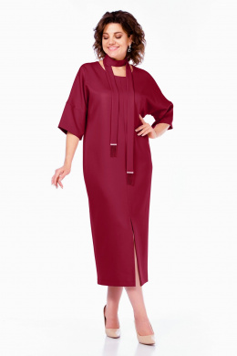 Платья БагираАнТа 1046 бордовый